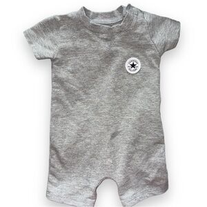 Converse Newborn Gray Romper